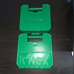 Set Of K’nex Storage Organizers 9"x9" Carrying Hard Cases Green Plastic GUC